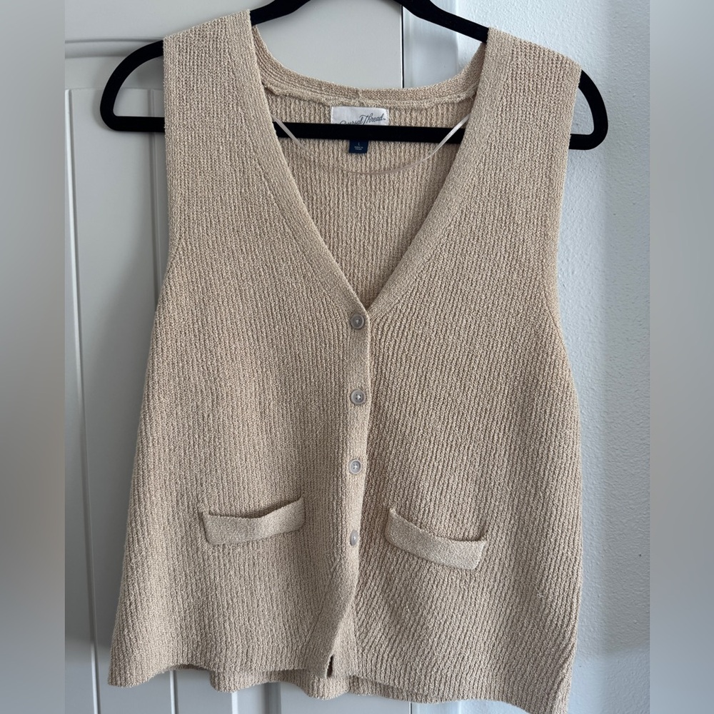 Universal Thread Tan Cardigan Vest